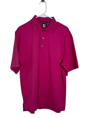 FootJoy Hot Pink Performance Golf Polo Shirt Medium